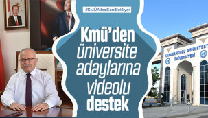 Kmü'den Üniversite Adaylarına Videolu Destek