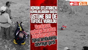 Karaman'da Kayalıklardan Düşen Çoban İçin Hava Ambulansı Devreye Girdi