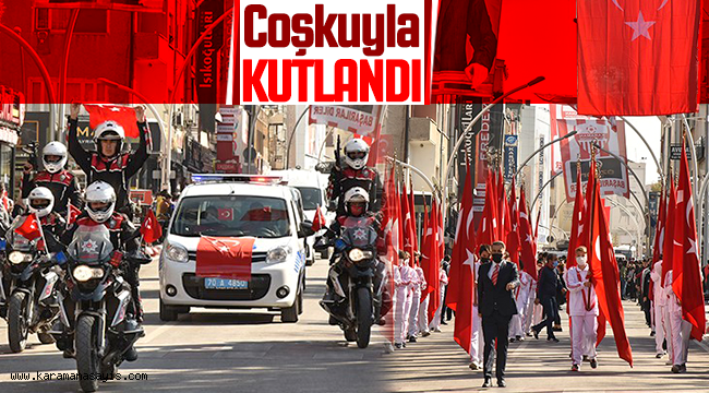 29 Ekim Cumhuriyet Bayramı Karaman'da Coşkuyla Kutlandı