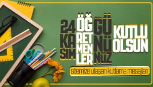 24 Kasım Öğretmenler Günü'nüz Kutlu Olsun