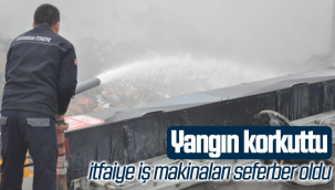 Karaman'da Yangın Korkuttu İtfaiye İş Makinaları Seferber Oldu