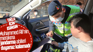 Karaman'da Muhammed Ali'nin Merakına Jandarma Abileri Duyarsız Kalamadı