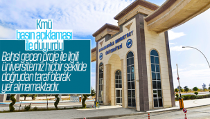 Kmü'' Bahsi Geçen Proje İle İlgili Üniversitemiz Hiçbir Şekilde Doğrudan Taraf Olarak Yer Almamaktadır.''