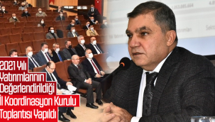 2021 Yılı Yatırımlarının Değerlendirildiği İl Koordinasyon Kurulu Toplantısı Yapıldı