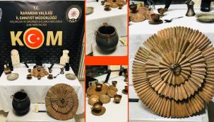 Karaman'da Çok Sayıda Tarihi Eser Ele Geçirildi