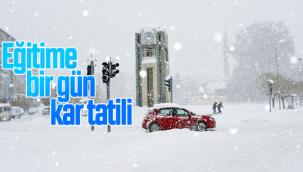 Karaman'da Eğitime Bir gün Kar Tatili