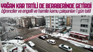 Karaman'da Kar Yağışı Tatilide Beraberinde Getirdi