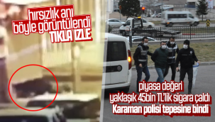 Karaman'da Piyasa Değeri Yaklaşık 45bin TL'lik Sigara Çalan Hırsız Tutuklanarak Cezaevi'ne Gönderildi