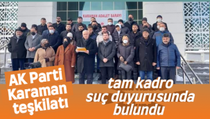 Tam Kadro Suç Duyurusunda Bulundular