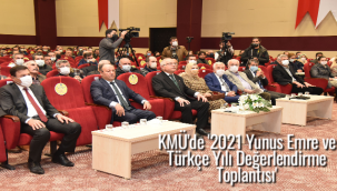 KMÜ'de 2021 Yunus Emre ve Türkçe Yılı Değerlendirme Toplantısı