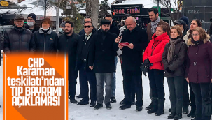 CHP Karaman Teşkilatı'ndan Tıp Bayramı Açıklaması