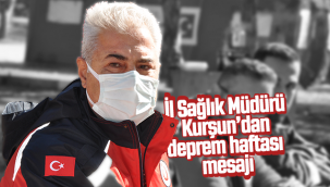 İl Sağlık Müdürü Kurşun'dan Deprem Haftası Mesajı