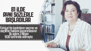 81 İlde Aynı Sözlerle Başladılar