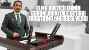 Elma Üreticilerinin Sorunlarını Dile Getirdi Araştırma Önergesi Verdi