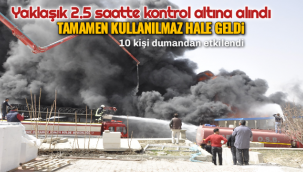 Karaman'da Plastik Fabrikasında Büyük Yangın!