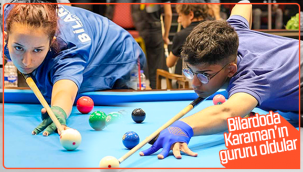Bilardoda Karaman'ın Gururu Oldular