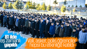 81 İlde Eş Zamanlı Yapıldı! Vali Asker Polis Öğrenciler Hepsi Katıldı