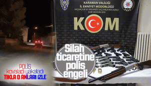 Karaman'da Silah Kaçakçılarına Polis Engeli
