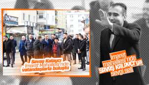 İmaret Mahallesi'nde Savaş Kalaycı'ya Sevgi Seli