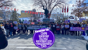 Karaman'da CHPli Kadınlar Bu Kez Kendileri İçin Meydanlara Çıktı