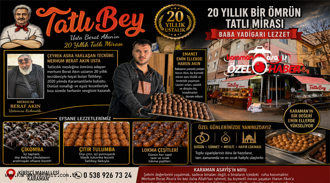20 Yıllık Bir Ömrün Tatlı Mirası: Tatlıbey'de Baba Yadigarı Lezzet