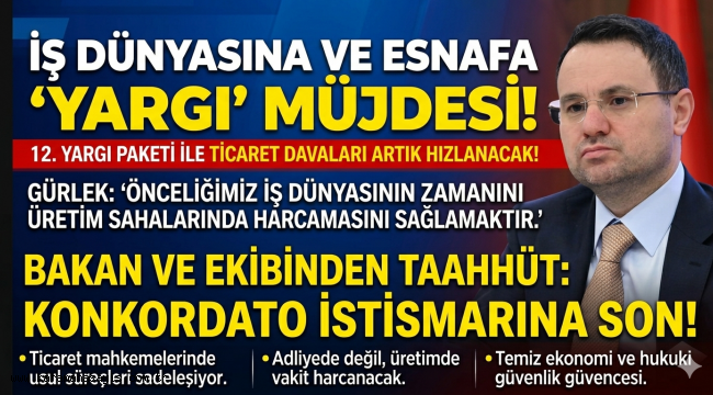 Bakan Gürlek: İş Dünyasının Önceliği Adliye Koridorları Değil Üretim Sahaları Olmalıdır