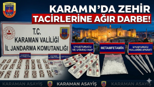 Karaman'da Jandarmadan Dev Asayiş Operasyonu: 43 Gözaltı, 8 Tutuklama!