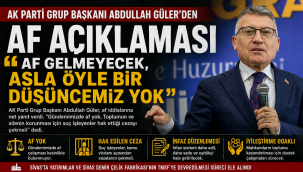 AK Parti Grup Başkanı Abdullah Güler'den Af Açıklaması