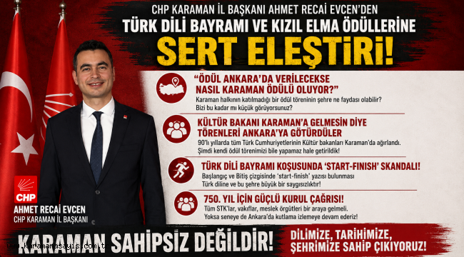 CHP'li Evcen'den Zehir Zemberek Dil Bayramı Tepkisi: "Bizimle Dalga mı Geçiyorsunuz?"