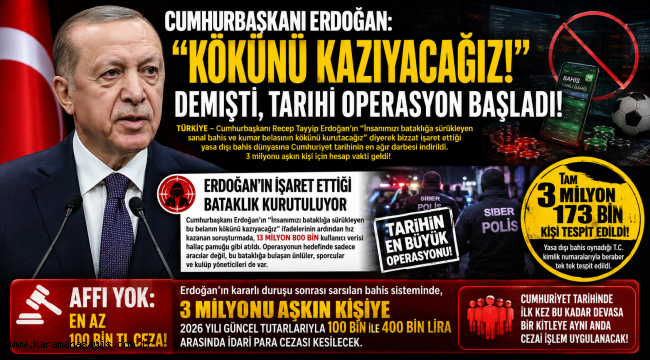 Cumhurbaşkanı Erdoğan: "Kökünü Kazıyacağız!" Demişti, Tarihi Operasyon Başladı!
