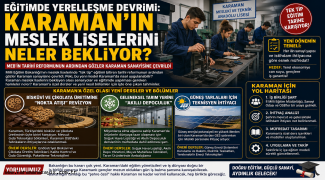 Eğitimde Yerelleşme Devrimi: Karaman'ın Meslek Liselerini Neler Bekliyor?