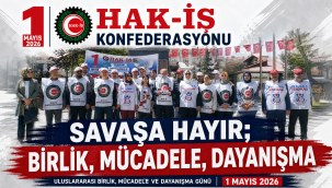 HAK-İŞ Karaman'dan Atatürk Parkı'nda 1 Mayıs Çıkışı: "Emeğe Adalet, Zulme Hayır!"