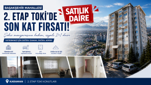 Karaman Başakşehir Mahallesi'nde Satılık Eşyalı Daire: 2. Etap TOKİ Konutlarında Fırsat