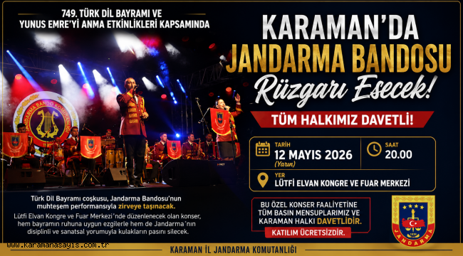 Karaman'da Jandarma Bandosu Rüzgarı Esecek: Tüm Halkımız Davetli!