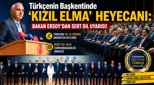 Türkçenin Başkentinde "Kızıl Elma" Heyecanı: Bakan Ersoy'dan Sert Dil Uyarısı!