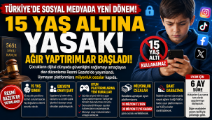 Türkiye'de Sosyal Medyada Yeni Dönem: 15 Yaş Altına Yasak ve Ağır Yaptırımlar Başladı!
