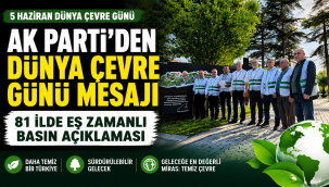 AK Parti Teşkilatlarından Eş Zamanlı 'Dünya Çevre Günü' Basın Açıklaması
