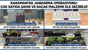 Karaman'da Jandarmadan Dev Operasyon: 46 Gözaltı, 7 Tutuklama!