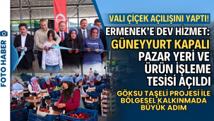 Karaman Protokolü Ermenek'te Buluştu: Güneyyurt Kapalı Ürün İşleme ve Pazar Yeri Açıldı