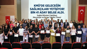 KMÜ'de Geleceğin Sağlıkçılarına Önemli Eğitim! Belgelerini Aldılar