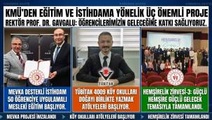Kmü'den Eğitim Ve İstihdama Yönelik Üç Önemli Proje
