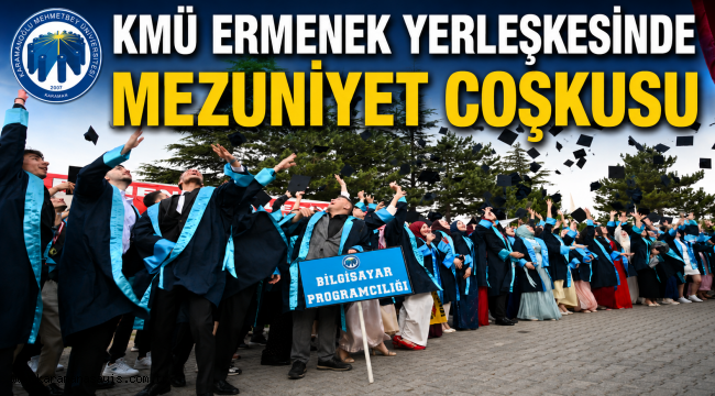 KMÜ Ermenek Yerleşkesinde Mezuniyet Coşkusu