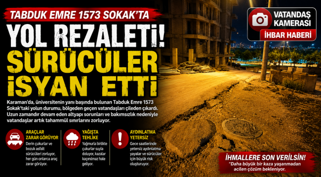 Tabduk Emre 1573 Sokak'ta Yol Rezaleti! Sürücüler İsyan Etti