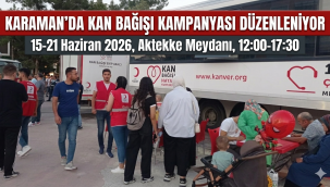 Türk Kızılay Karaman'da Kan Bağışı Kampanyası Düzenliyor