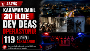 Karaman Dahil 30 İlde Dev DEAŞ Operasyonu: 119 Şüpheli Yakalandı!