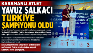 Karamanlı Atlet Yavuz Şalkacı Türkiye Şampiyonu Oldu