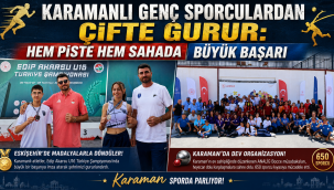 Karamanlı Genç Sporculardan Çifte Gurur: Hem Pistte Hem Sahada Büyük Başarı