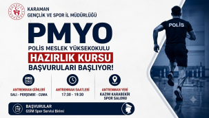 Karaman'da PMYO Hazırlık Kursu İçin Başvurular Başladı!