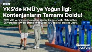 YKS'de KMÜ'ye Yoğun İlgi: Kontenjanların Tamamı Doldu!