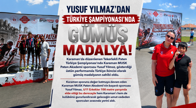 Yusuf Yılmaz'dan Türkiye Şampiyonası'nda Gümüş Madalya!